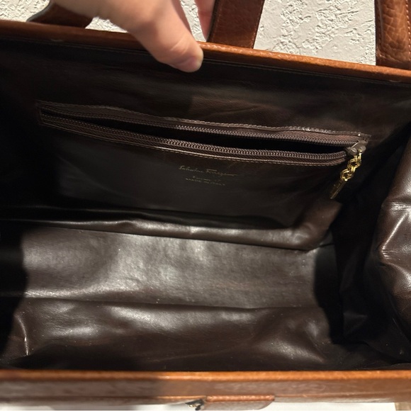 Salvatore Ferragamo Brown Leather
Satchel Hand Bag - Picture 9 of 16